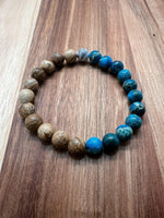 Blue Sea Sediment Jasper Bracelet - NurturedQuartz