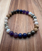 Intuition - Lapis Lazuli & Amethyst Fall/Winter Stone Bracelet