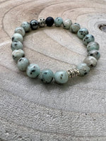 Sesame Jasper Accent Trio Chakra Bracelet - NurturedQuartz